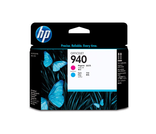 Consommable imprimante HP Tete d'impression N° 940 Rose Magenta Bleu -C4901A