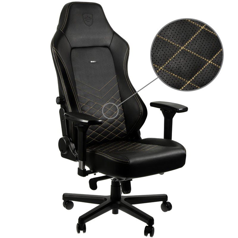 NobleChairs HERO Noir/Or - Siège PC Gamer - Cybertek.fr - 0
