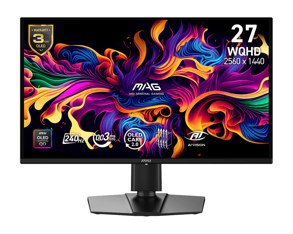 MSI 27 pouces  9S6-3CE41H-051 + 9S6-3CFA9T-001 + MMDOS110BK - Ecran PC - 1