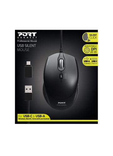 Port Office Pro Silent - Souris PC Port - Cybertek.fr - 2