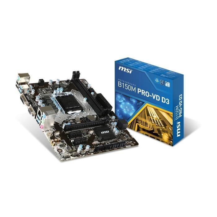 MSI B150M PRO-VDH Micro-ATX  - Carte mère MSI - Cybertek.fr - 0