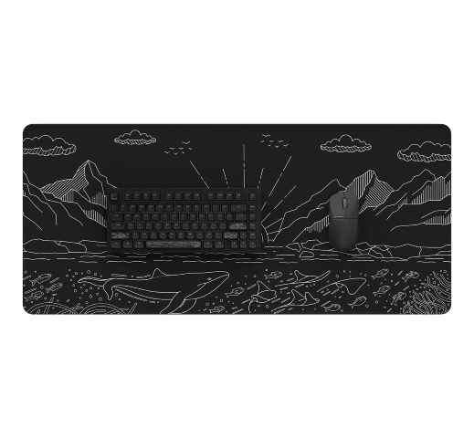 Dark Project Terra Nostra XL - Noir - Tapis de souris - 1