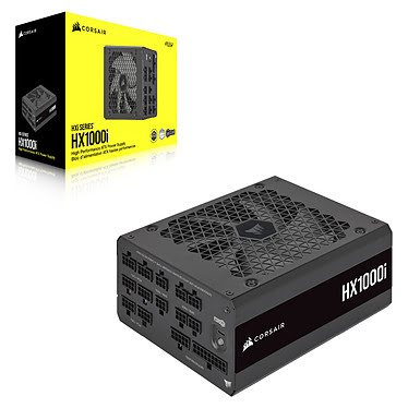 image produit Corsair ATX 1000W - HX1000i 80+ Plat. Mod. - CP-9020259-EU Cybertek