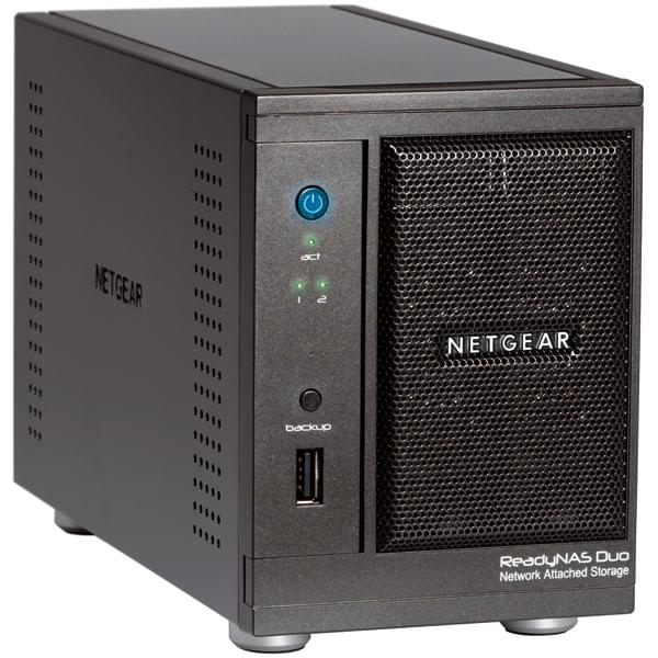 Netgear NAS RJ45 ReadyNAS Duo RND2000 - 2x3.5" SATA - Boîtier externe - 0
