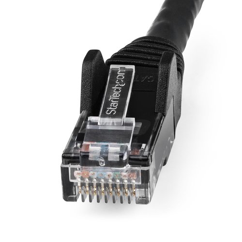 Câble Réseau Cat.6 UTP Noir LSZH - 1m - Connectique réseau - 1
