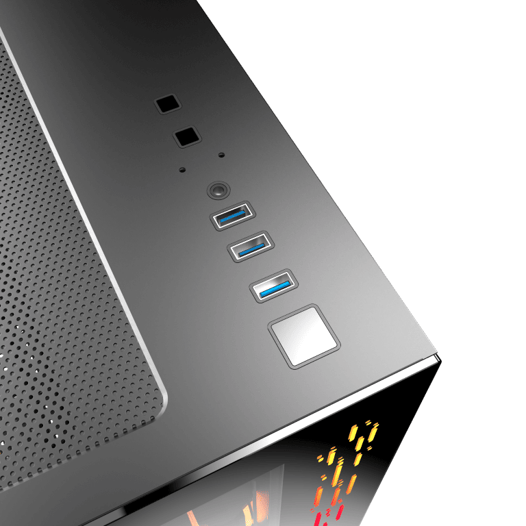 M.RED Crystal Sea Mini Noir Noir - Boîtier PC M.RED - Cybertek.fr - 3