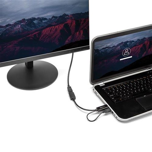 Adaptateur HDMI vers DP mâle/femelle - 15,2cm - 1