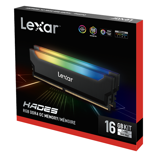Lexar Hades RGB 16Go (2x8Go) DDR4 3600MHz - Mémoire PC Lexar sur Cybertek.fr - 3