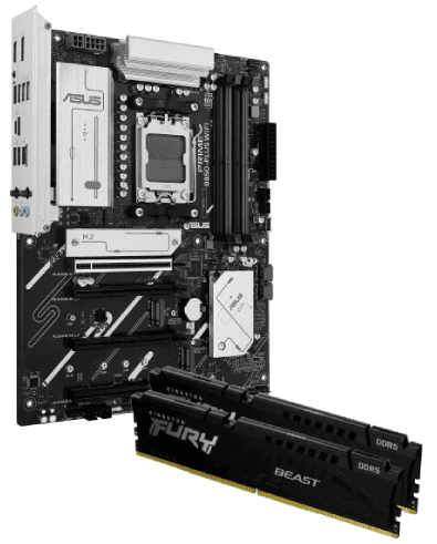 PRIME B850-PLUS WIFI + Fury 2x16Go 6000MHz C30 - Cybertek.fr - 0