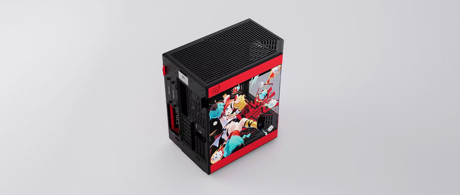 Hyte Y-60 Edition Ouro Kronii Rouge Rouge - Boîtier PC Hyte - 1