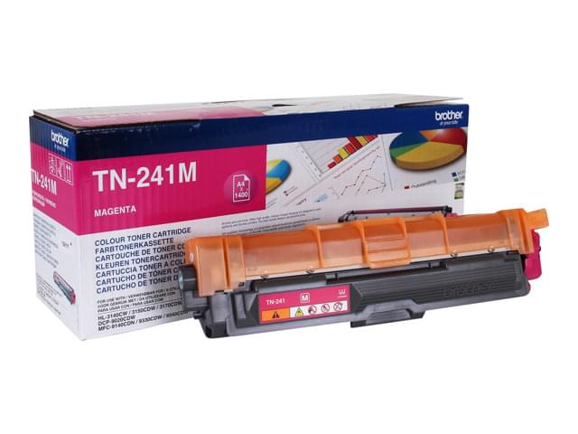 Toner Magenta TN241M 1400p pour imprimante Laser Brother - 0