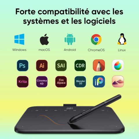 XPPEN Deco  640 5080LPI/6"/Noir - Tablette graphique XPPEN - 7