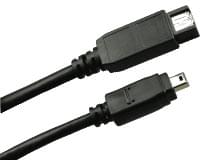 Connectique PC Câble Firewire IEEE1394 4P-9P - 0.8m