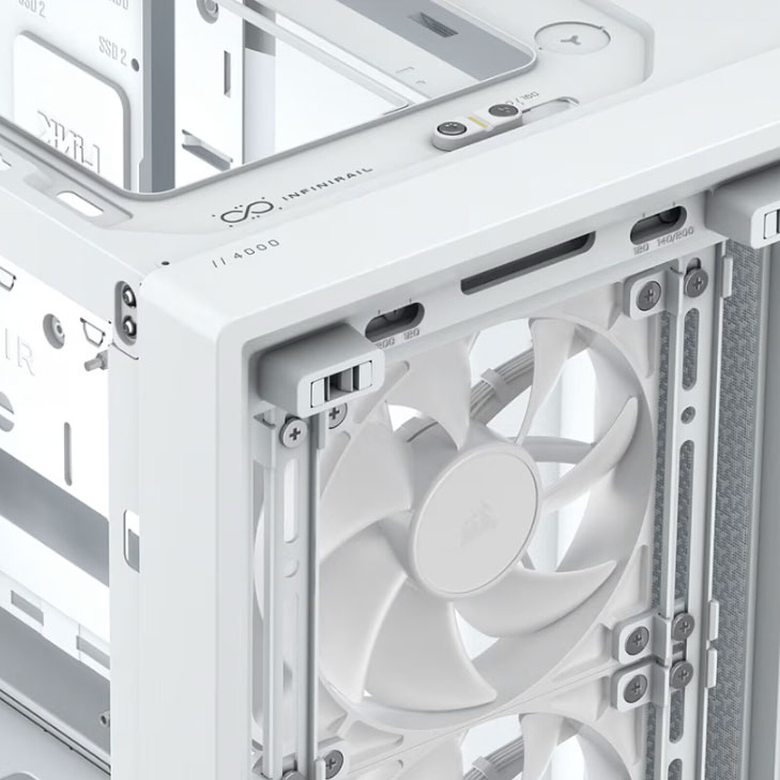 Corsair Frame 4000D Blanc Blanc - Boîtier PC Corsair - Cybertek.fr - 1
