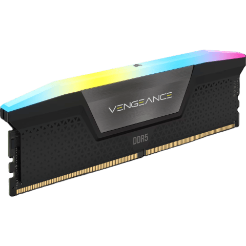 Corsair Vengeance RGB 64Go (2x32Go) DDR5 6000MHz CL30 Noir - Mémoire PC Corsair sur Cybertek.fr - 1