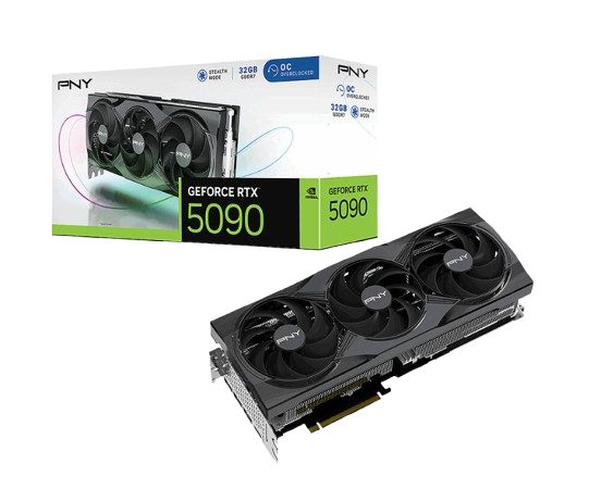 PNY RTX 5090 32GB Overclocked Triple Fan  - Carte graphique PNY - 0
