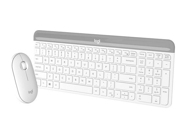 Logitech MK295 Silent Wireless Combo WHITE - Pack Clavier/Souris