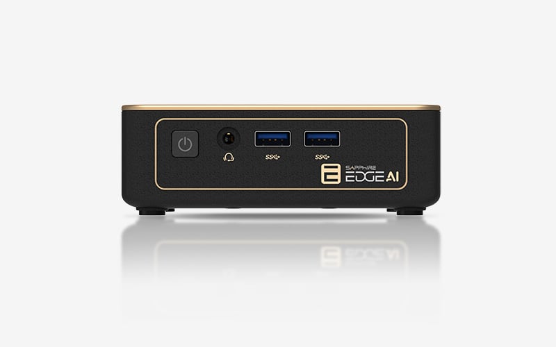 Sapphire EDGE AI Ryzen AI 9 HX 370/So DDR5/M.2 nvme/Wifi/BT - Barebone et Mini-PC - 3