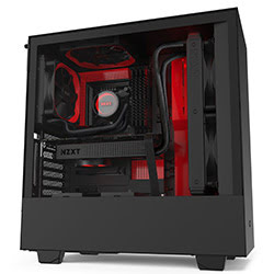 NZXT H510i Noir/Rouge - MT/Sans Alim/ATX