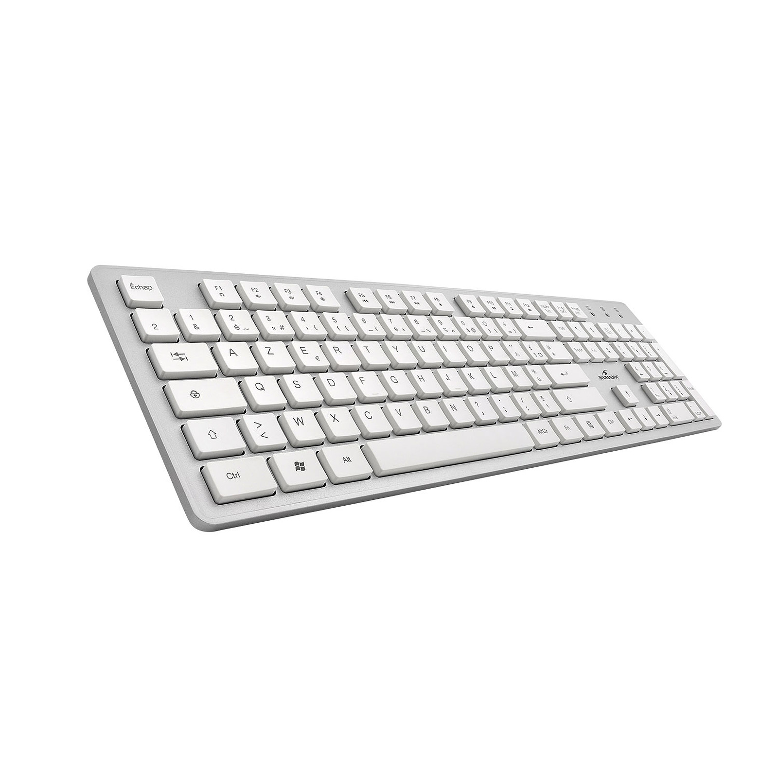 Bluestork Wireless Pack Easy II-N Blanc/Silver - Pack Clavier/Souris - 2