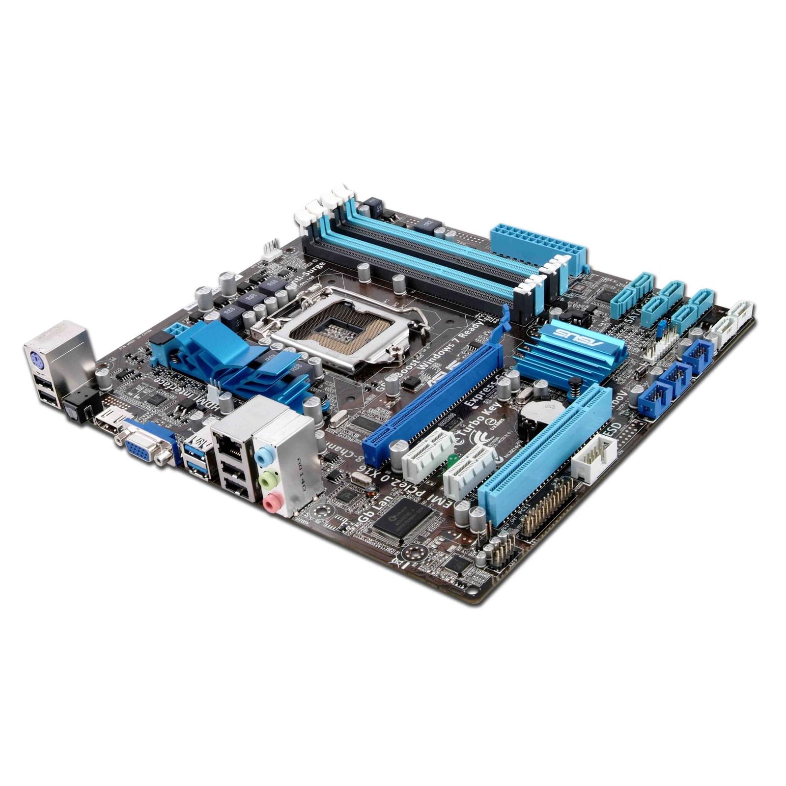 Asus P7H55-M/USB3 Micro-ATX  - Carte mère Asus - Cybertek.fr - 0
