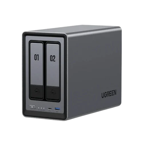 UGREEN DXP2800 - 2 Baies avec 2 disques de 4To RED Plus - Serveur NAS - 4