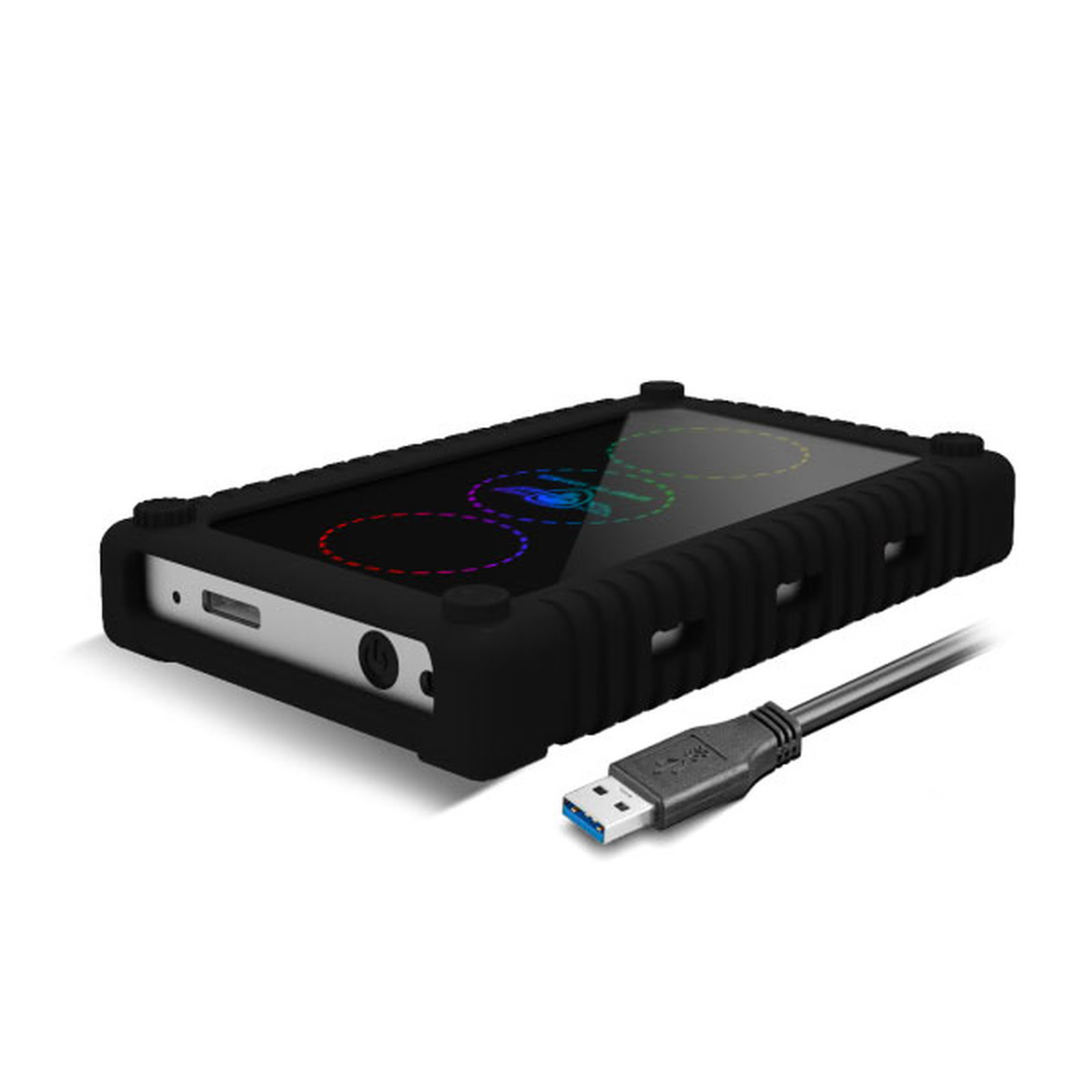 Spirit Of Gamer USB3.0 pour HDD/SSD 2.5" SATA RGB Gaming Safebox - Boîtier externe - 4