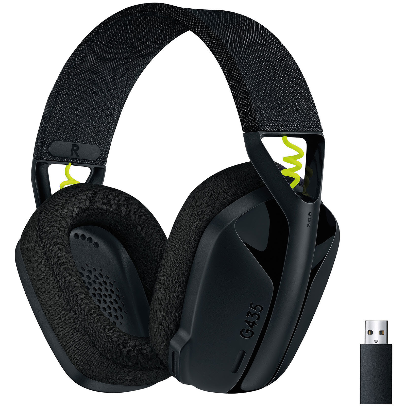 Logitech G435 Lightspeed Wireless Noir-Seconde Vie-Très Bon Etat Stereo - Micro-casque - 0