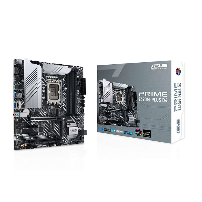 Asus Z690M-PLUS D4 Micro-ATX  - Carte mère Asus - Cybertek.fr - 0