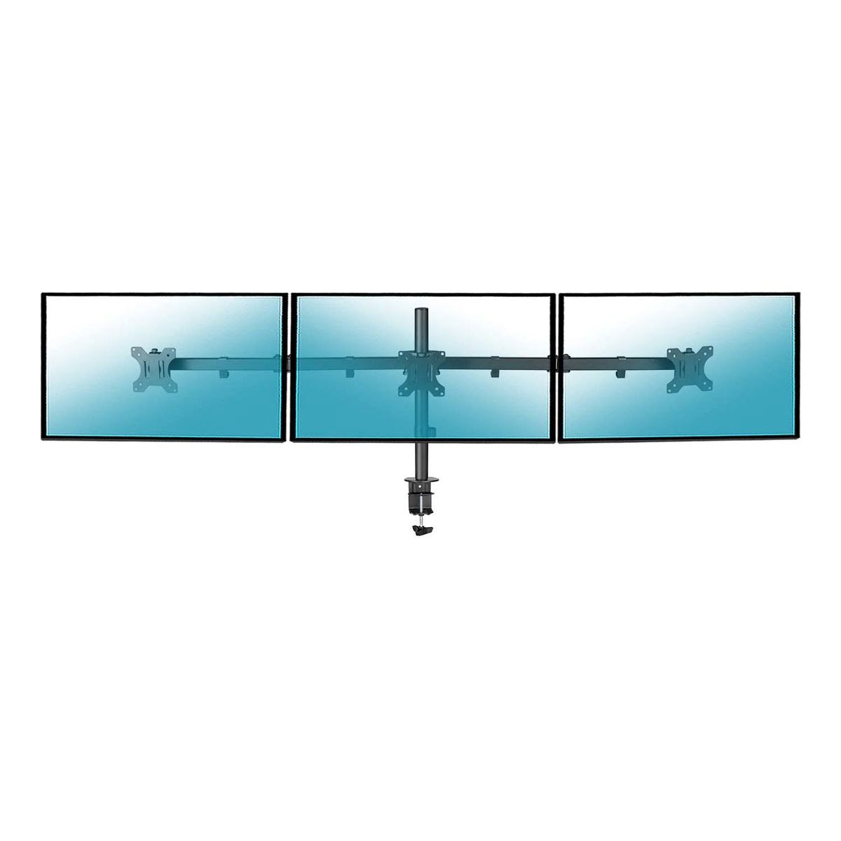 Support bureau 3 écrans 13" à 27" VESA 100x100  - Accessoire écran - 0