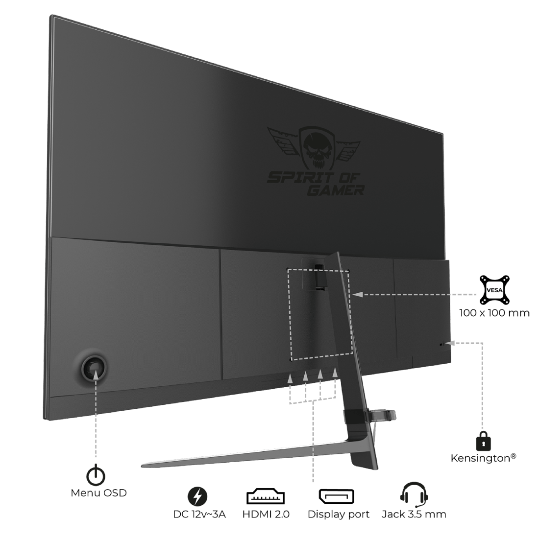 Spirit Of Gamer 24 pouces  E24I165 + XPERT M800 + ELITE-K40 - Ecran PC - 2