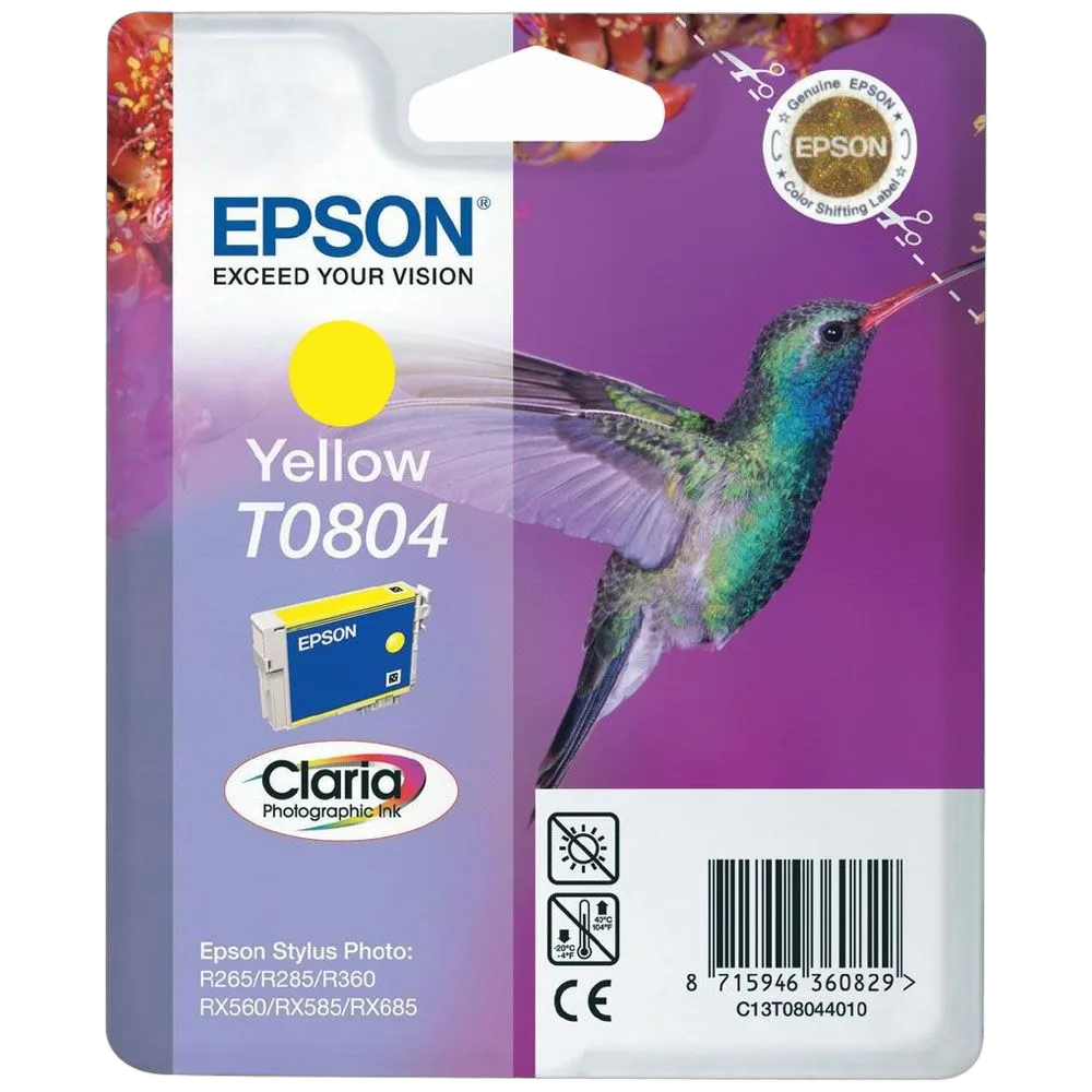 Epson Cartouche Claria T0804 Jaune-Seconde Vie, vue 1