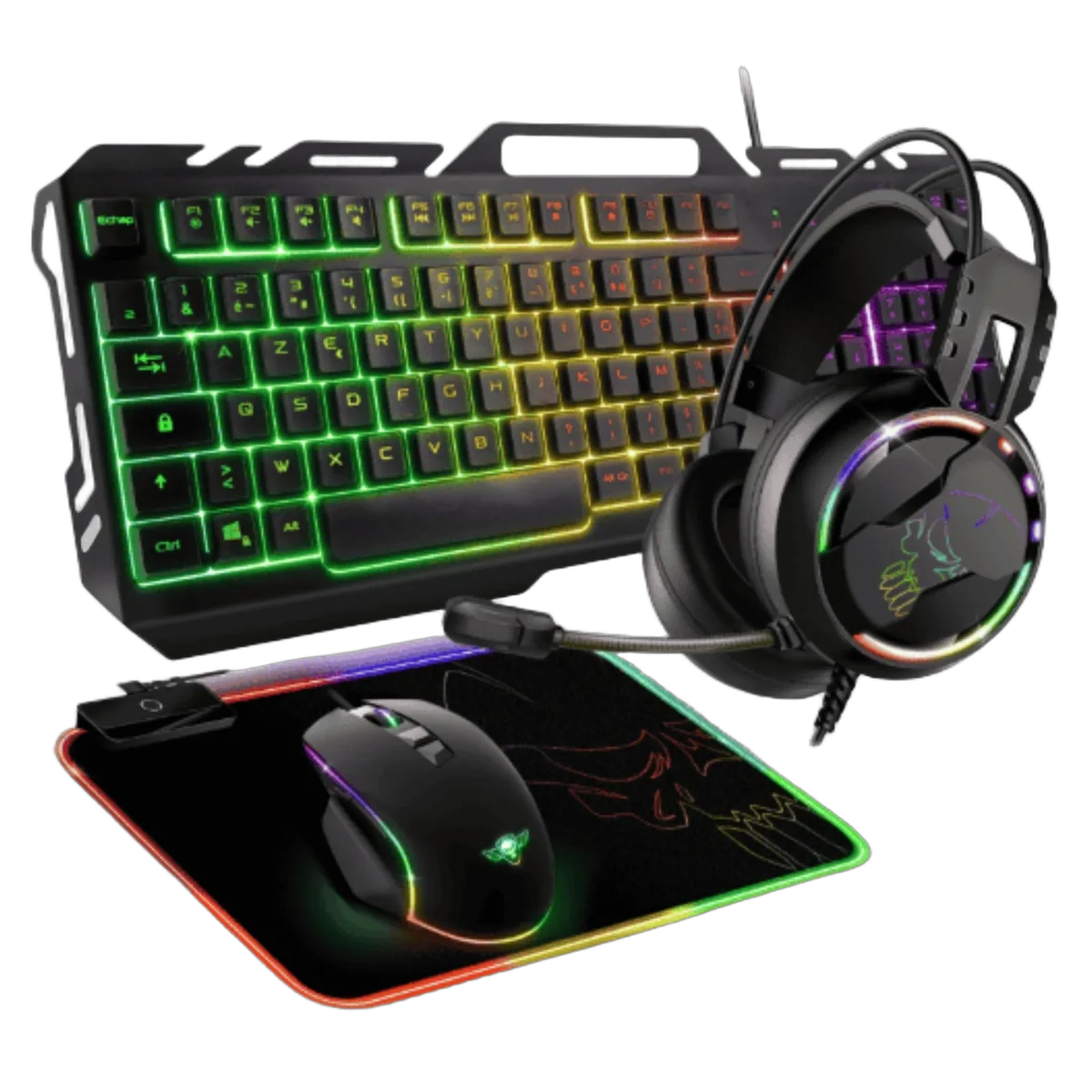 Spirit Of Gamer 4 en 1 Ultimate 300 - Clavier/Souris/Tapis/Casque, vue 1