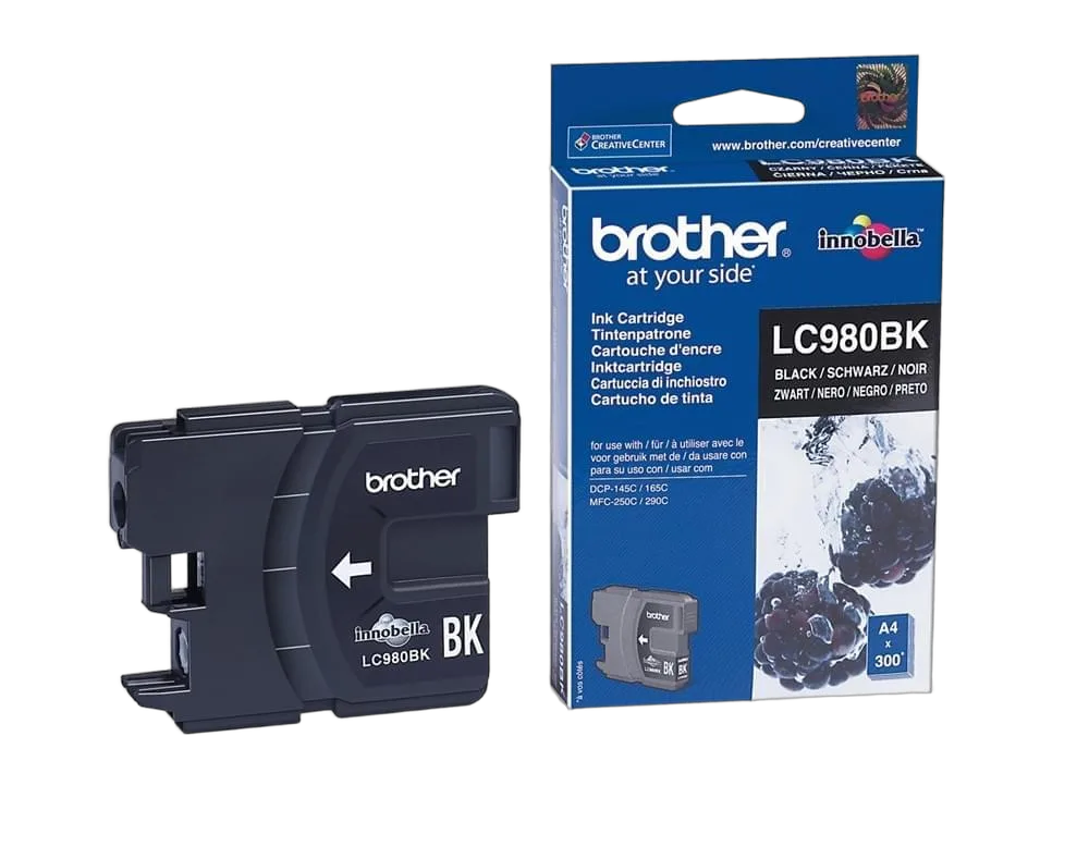 Brother Cartouche LC980BK Noire, vue 1