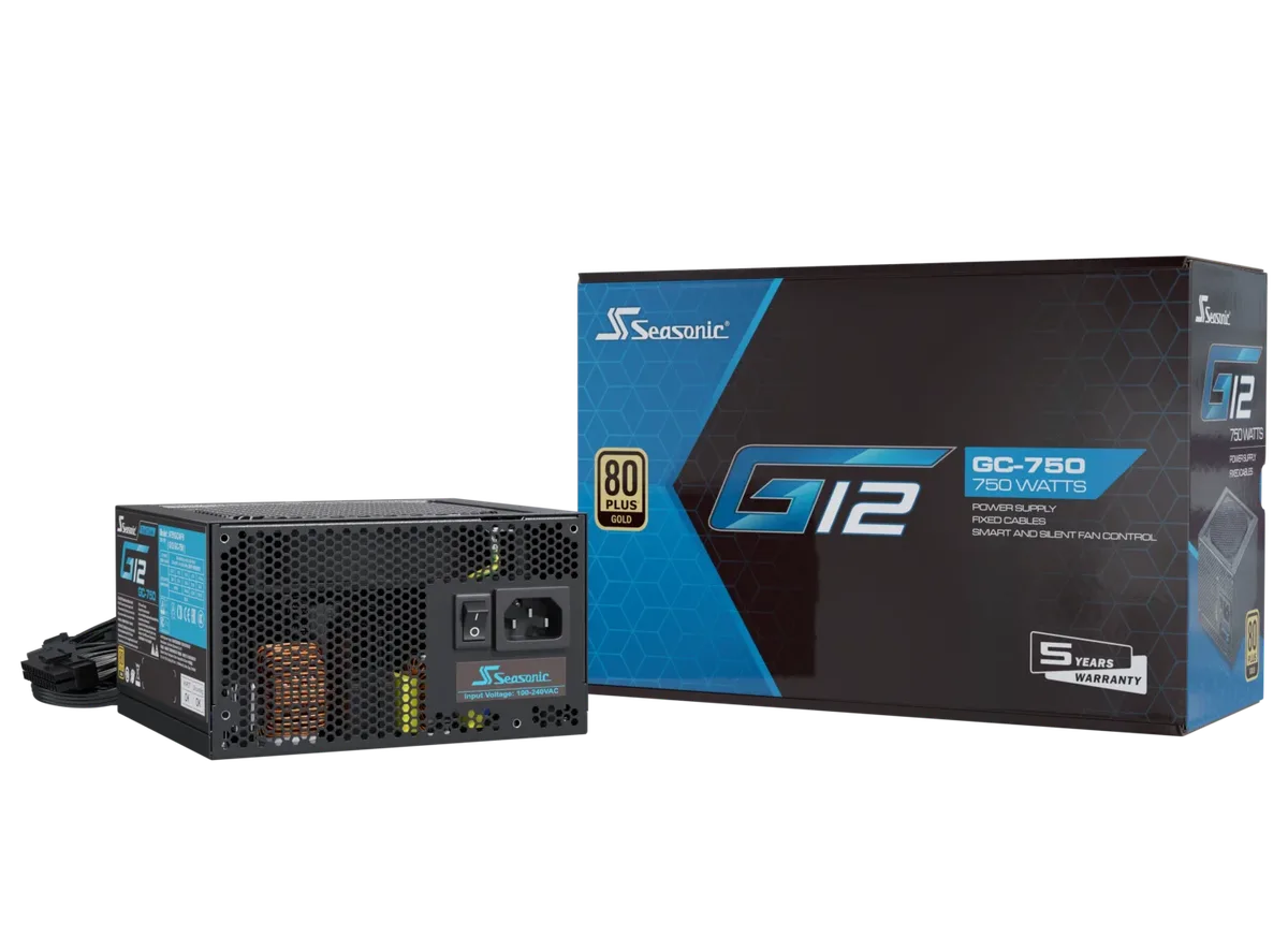 Seasonic ATX 750W 80+ Gold - G12 GC-750 - SSP-750RT2, vue 1
