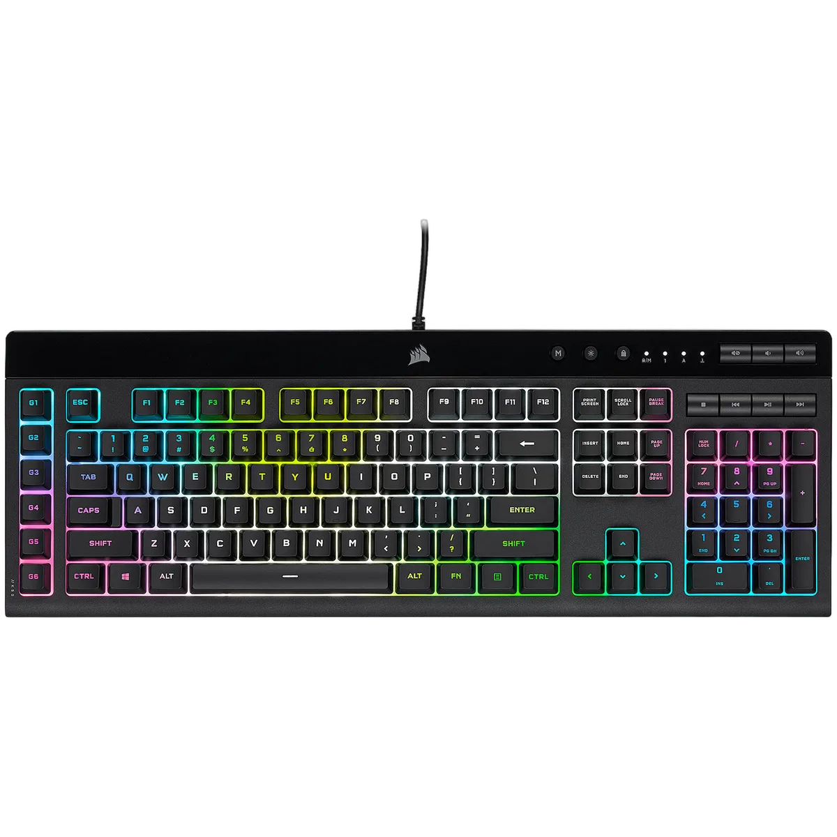 Corsair K55 PRO Membrane/Filaire/RGB, vue 3