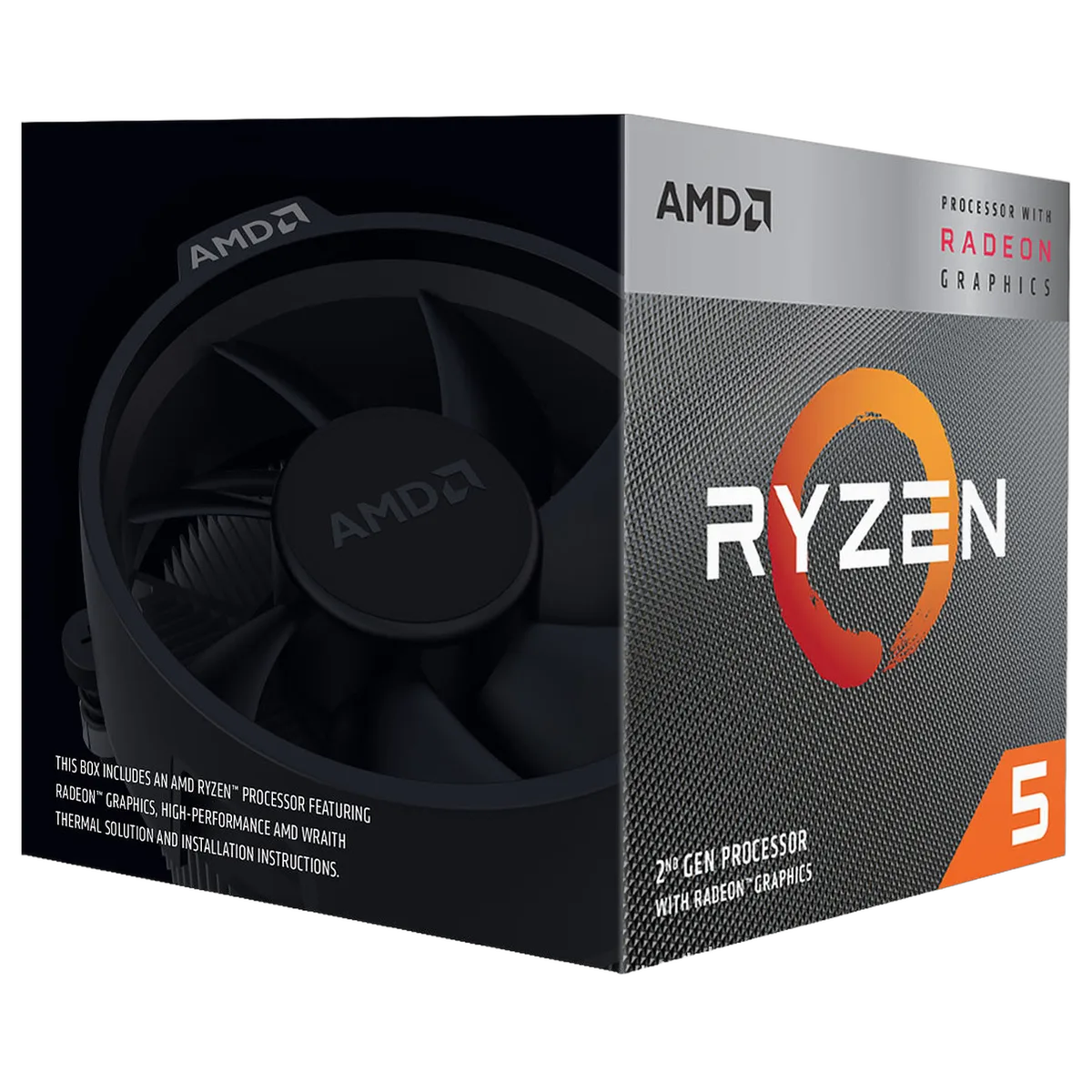 AMD Ryzen 5 3400G BOX, vue 3