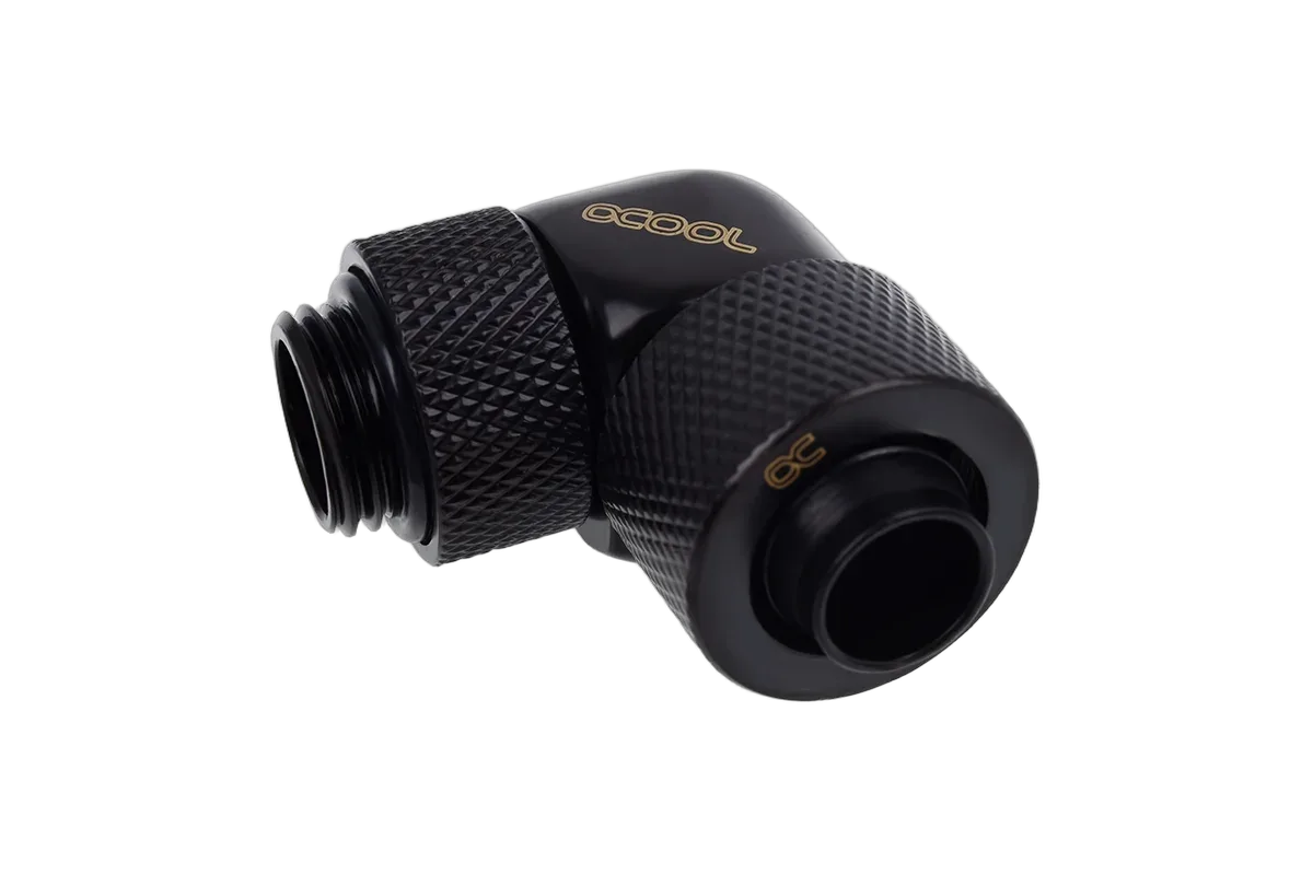 Alphacool Fitting 13/10mm/90° Rotatif G1/4/Noir, vue 1