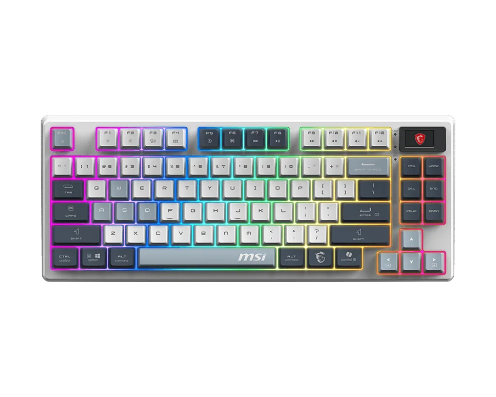 MSI Forge GK600 TKL - Mécanique - Sans-Fil - RGB - Sky, vue 1