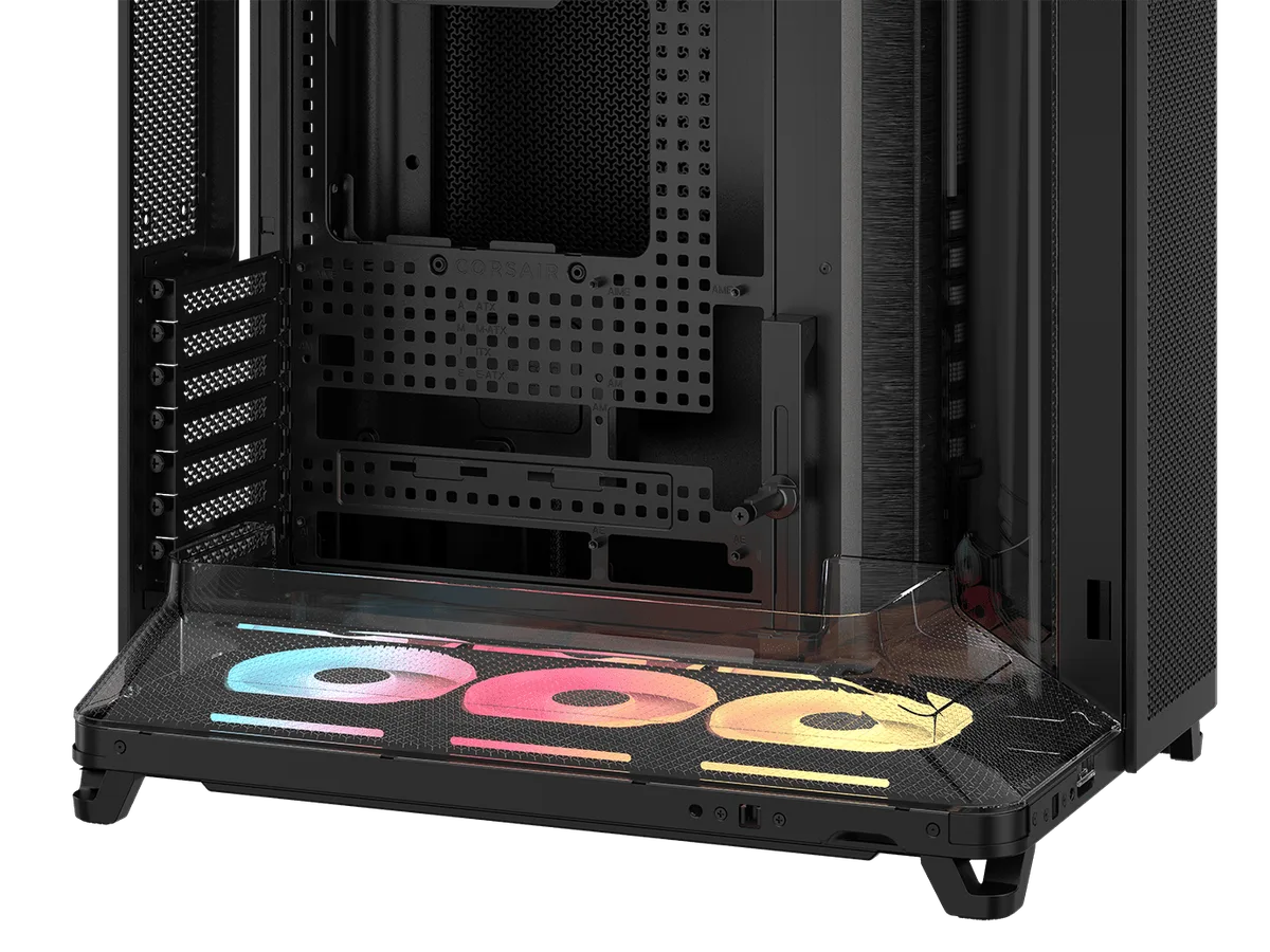 Corsair Air 5400 LX-R RGB Link Noir - MT/Sans Alim/E-ATX, vue 9