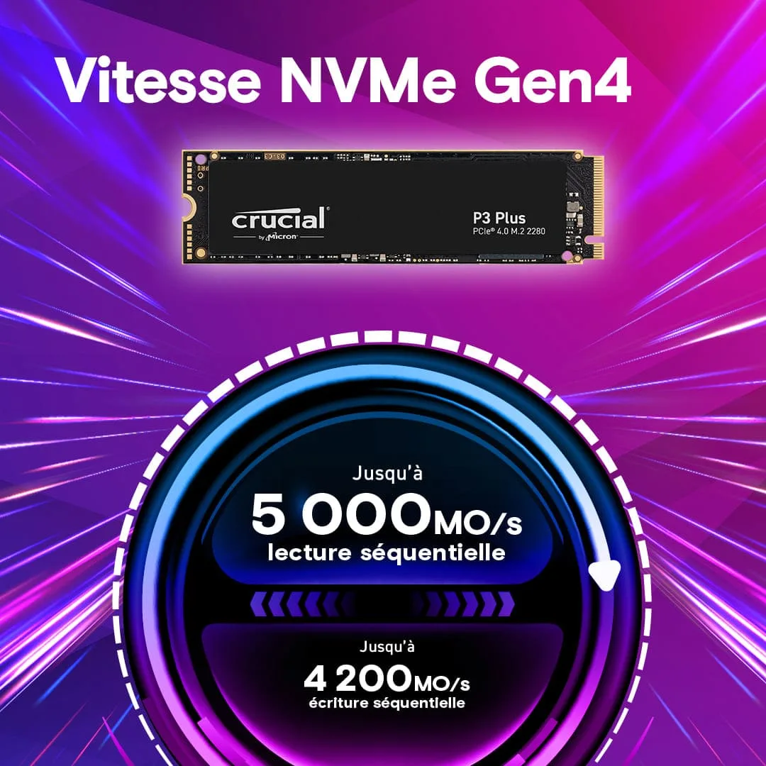 Crucial CT16G4SFRA32AT 16Go (1x16Go) SO-DDR4 3200MHz OEM, vue 4