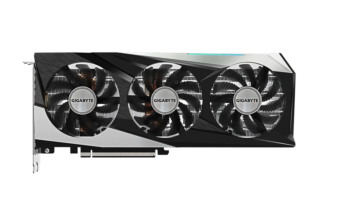 Gigabyte RADEON RX 7600 GAMING OC 8G, vue 3