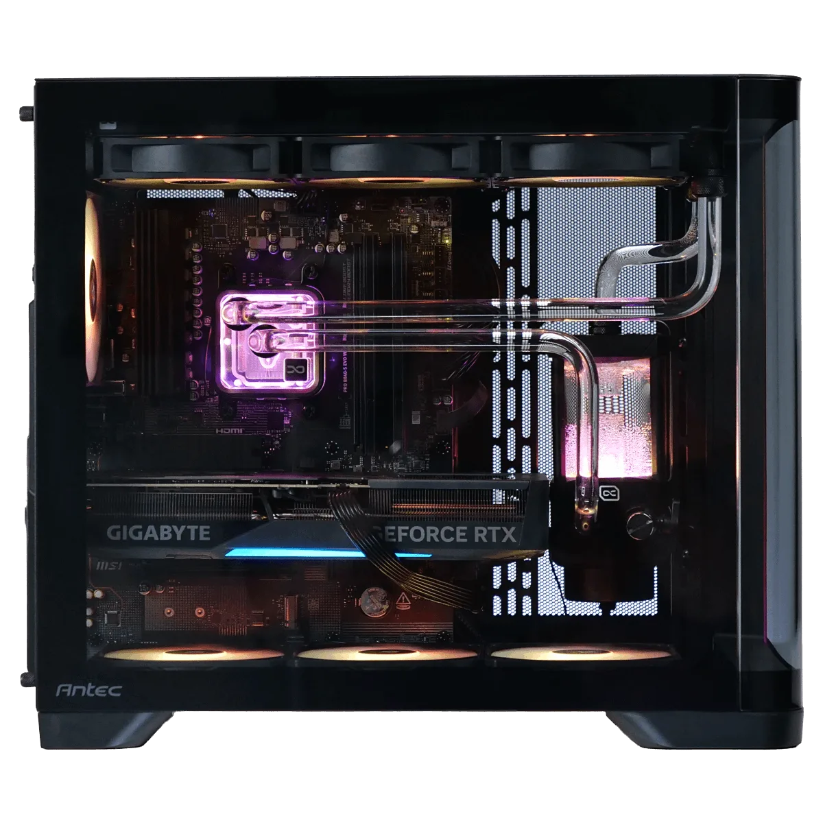 PLOUF! - 7800X3D/32Go/1To/5070Ti WC, vue 2