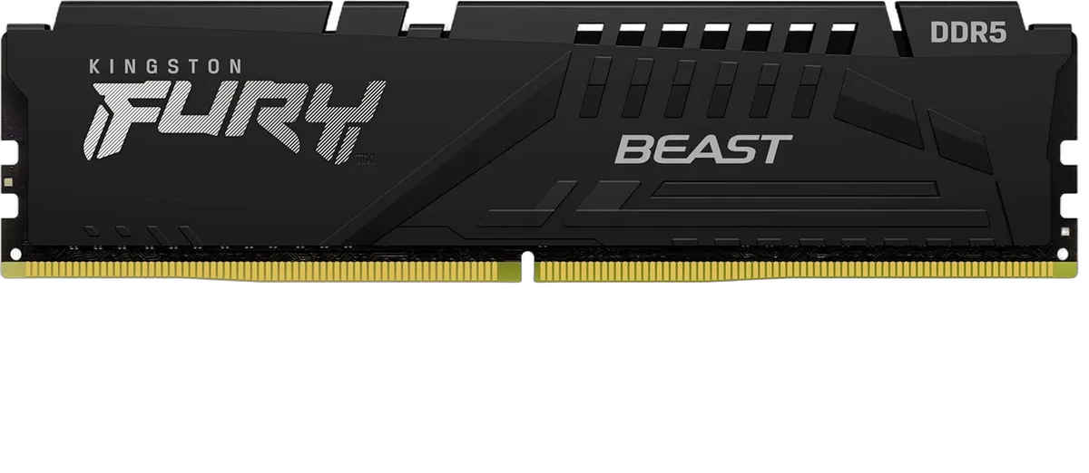 Kingston Fury Beast 32Go (2x16Go) DDR5 6000MHz CL 36 Noir, vue 3