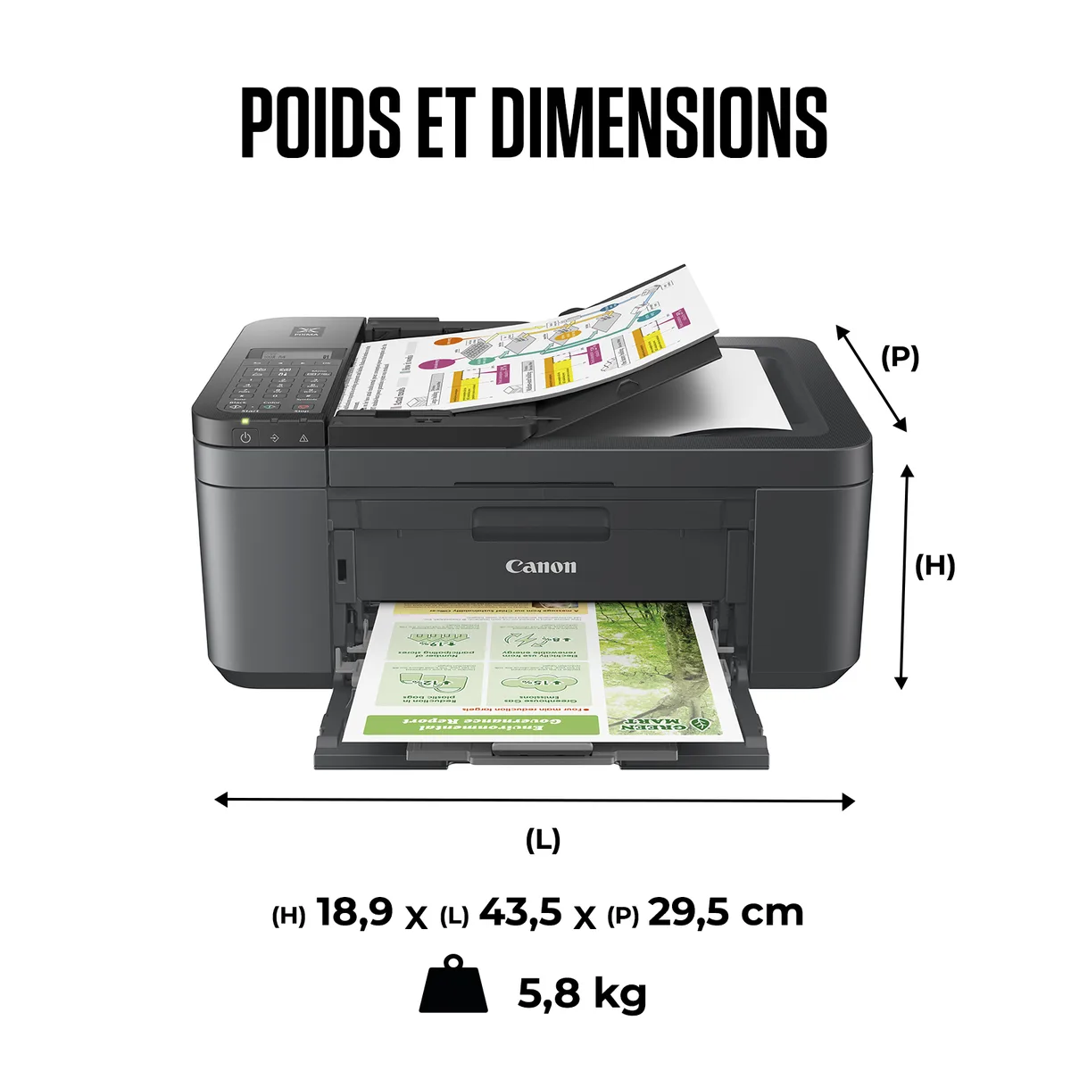 Canon PIXMA TR4755i Black, vue 3