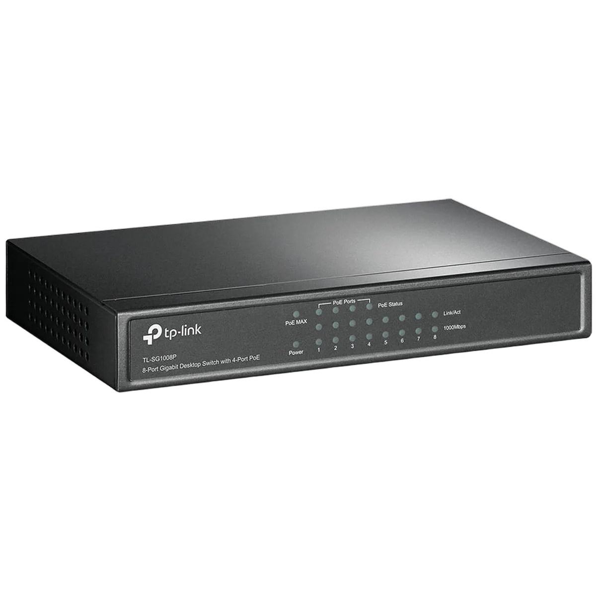 TP-Link 8 Ports 10/100/1000Mbps TL-SG1008P (4 POE), vue 5