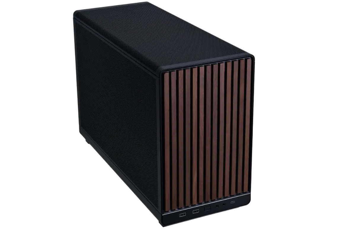 Lian-Li A3-mATX Wood Edition Noir - mT/SansAlim/mATX, vue 4
