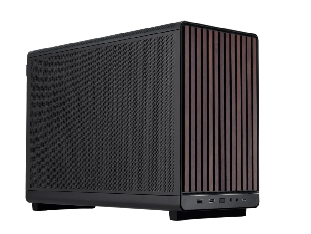 Lian-Li A3-mATX Wood Edition Noir - mT/SansAlim/mATX, vue 3