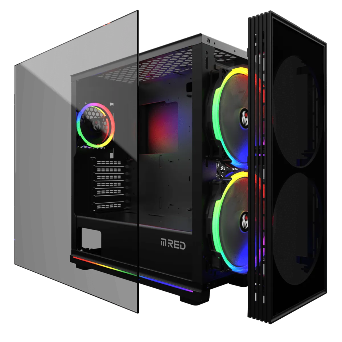 M.RED STORM DESTROYER Glass-G - ARGB - MT/ATX, vue 2