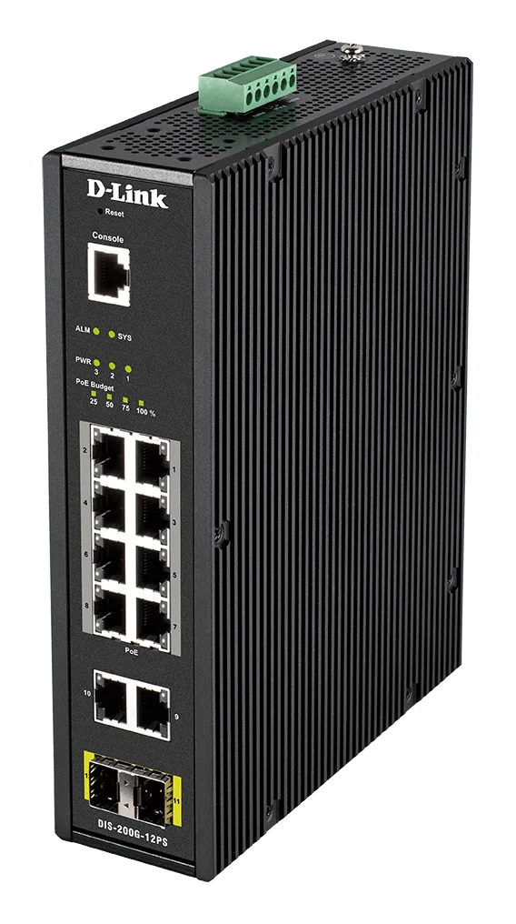 D-Link 8 Ports Gigabit + 2 Ports SFP - Manageable, vue 4